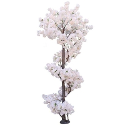 Τεχνητό Δέντρο Αμυγδαλιά 1611-6 310cm Pink Supergreens Πλαστικό, Ύφασμα
