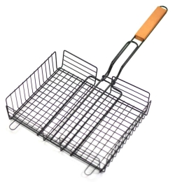Σχάρα Ψησίματος Αντικολλητική Bbq 03DS002 62x31,5x6,5cm Natural-Black Kaiser Ατσάλι,Ξύλο
