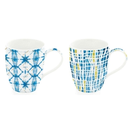 Κούπα Shibori (Σετ 2Τμχ) 923SHI1 350ml Multi Easy Life Πορσελάνη