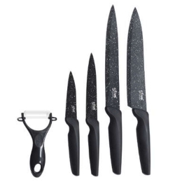 Μαχαίρια (Σετ 5Τμχ) 151268 Black 5Five Simply Smart Ανοξείδωτο Ατσάλι