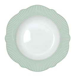 Πιάτο Βαθύ Floraison 1051FLRA Φ23cm Green-White Easy Life Πορσελάνη
