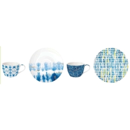 Φλυτζάνι Espresso Shibori (Σετ 2Τμχ) 921SHIB 110ml Multi Easy Life Πορσελάνη