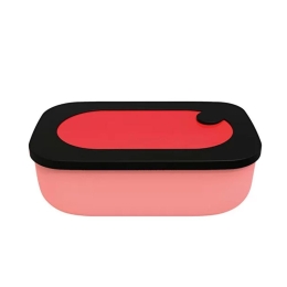 Φαγητοδοχείο Store&Go 17110031 900ml Red-Pink Guzzini Σιλικόνη,Πλαστικό