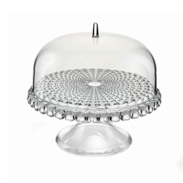 Τουρτιέρα Tiffany Με Καπάκι Και Πόδι 19940100 30cm Clear Guzzini Acrylic