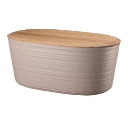 Ψωμιέρα Tierra 179600158 Με Καπάκι Brown Guzzini Πλαστικό,Bamboo