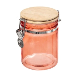 Βάζο Αποθήκευσης Γυάλινο 181809Ε 750ml Pink 5Five Simply Smart Γυαλί