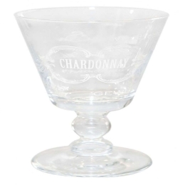 Ποτήρι Νερού Κολωνάτο White Text Μ52470 315ml Clear-White Cerve Γυαλί