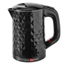 Βραστήρας Techno Diamond 52207 11,5x17,5x18cm 600ml 700-800W Black Brandani Πλαστικό