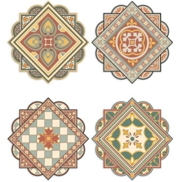 Σουβέρ Cementine (Σετ 4Τμχ) 52553 10,5x10,5cm Multi Brandani Κεραμικό