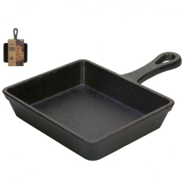 Τηγάνι Μαντεμένιο Cook 01141840 17,5x12,5cm Black Gusta 18 cm Μαντέμι