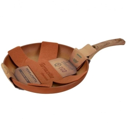 Τηγάνι Αντικολλητικό Terracotta ΑC850128 Φ28cm Natural-Terracotta Marva 28cm Αλουμίνιο