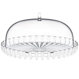 Τουρτιέρα Dolce Vita 12570042 31x16cm Clear-White Guzzini Πλαστικό