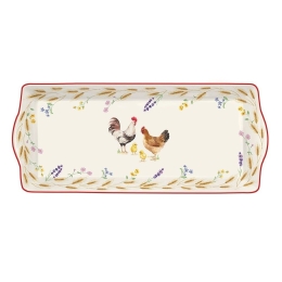 Πιατέλα Σερβιρίσματος Ορθογώνια Country Life 2158CLIF 40x17,5cm Multi Easy Life Πορσελάνη