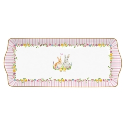 Πιατέλα Σερβιρίσματος Ορθογώνια Happy Easter 1109EAST 35x15cm Multi Easy Life Πορσελάνη