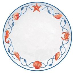 Πιάτο Ρηχό Cote De Mer Star 2680COTE Φ26cm Multi Easy Life Πορσελάνη