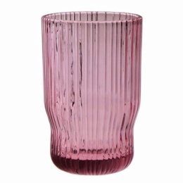 Ποτήρι Νερού Σωλήνα Event 849004 350ml Purple Marva Γυαλί