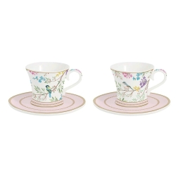 Φλυτζάνι Καφέ Birds Melody (Σετ 2Τμχ) 1787BIME 80ml Multi Easy Life Πορσελάνη