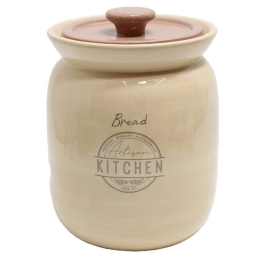 Ψωμιέρα Artisan 680052 23,8x23,8x31cm Beige Marva Κεραμικό