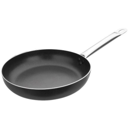 Τηγάνι Αντικολλητικό Ichef 403020 Φ20cm Inox-Black Ibili 20cm Αλουμίνιο