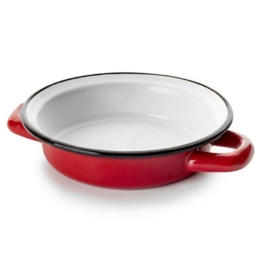 Σαγανάκι Εμαγιέ Varios 912218 Φ18cm White-Red Ibili 18 cm Εμαγιέ