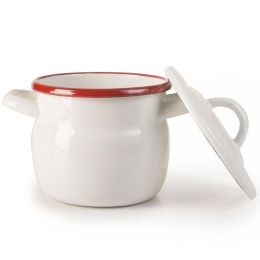 Κατσαρόλα Bordeaux 909612 Φ12cm White-Bordeaux Ibili 12 cm Εμαγιέ