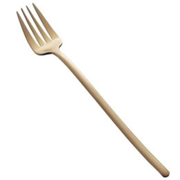 Πιρούνι Φαγητού Stick 01321 21,5cm Gold Herdmar Ανοξείδωτο Ατσάλι