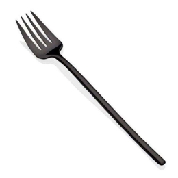 Πιρούνι Φαγητού Stick 02828 21,5cm Black Herdmar Ανοξείδωτο Ατσάλι