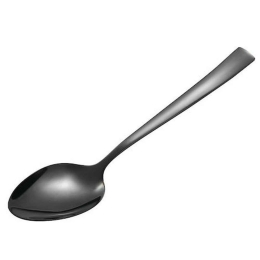 Κουτάλι Φαγητού Porto 03340 19,8cm Black Dinox Ανοξείδωτο Ατσάλι