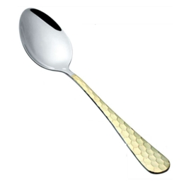 Κουτάλι Φαγητού A-181 01882 20cm Silver-Gold Dinox Ανοξείδωτο Ατσάλι