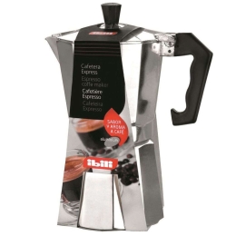 Καφετιέρα Espresso 3Cups Bahia 610903 Silver Ibili Αλουμίνιο
