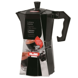 Καφετιέρα Espresso 3Cups Bahia 612203 Black Ibili Αλουμίνιο