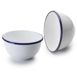 Μπωλ Εμαγιέ Blanca 904216 16cm White-Blue ibili Εμαγιέ