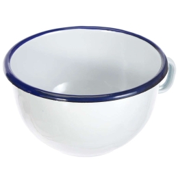 Κούπα Εμαγιέ Blanca 903814 14cm White-Blue Ibili Εμαγιέ