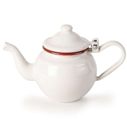 Τσαγιέρα Εμαγιέ Bordeaux 908805 500ml White-Bordeaux Ibili Εμαγιέ