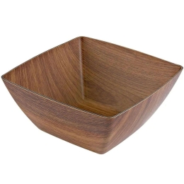 Μπωλ Σερβιρίσματος Square 10110 12x12x6cm Brown Evelin Πολυστερίνη