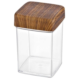 Βάζο Αποθήκευσης 10816 400ml Clear-Brown Evelin Πολυστερίνη