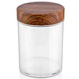 Βάζο Αποθήκευσης 10826 200ml Clear-Brown Evelin Πολυστερίνη
