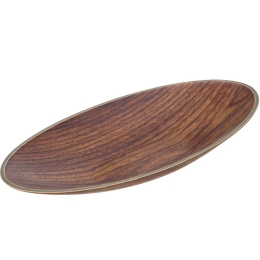 Πιατέλα Οβάλ 10207 25,5x12,5x2,5cm Brown Evelin Πολυστερίνη