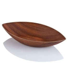 Πιατέλα Γόνδολα 10224 41,5x20,5x7cm Brown Evelin Πολυστερίνη