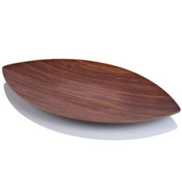 Πιατέλα Leaf 10212 57x33x3cm Brown Evelin Πολυστερίνη