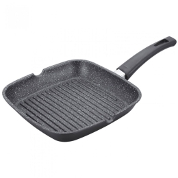 Τηγάνι Grill Με Επίστρωση Μαρμάρου RL-AG24M 24cm Anthracite Royalty Line Αλουμίνιο