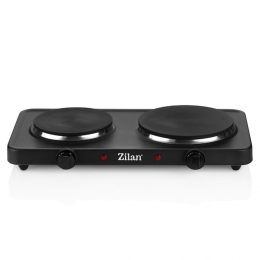 Εστία Ηλεκτρική ZLN2181 Εμαγιέ Διπλή 24x46cm Black Zilan Εμαγιέ