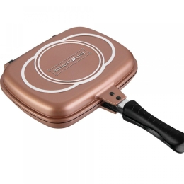 Τηγάνι Αντικολλητικό Διπλό RL-DF32M-COP 32cm Copper Royalty Line 32cm Αλουμίνιο