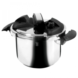 Χύτρα Ταχύτητας BH-1080 6Lt Inox-Black Berlinger Haus 6lt Ανοξείδωτο Ατσάλι