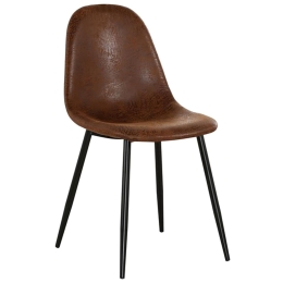 Καρέκλα Celina ΕΜ908,1 Brown 45x54x85cm Σετ 4τμχ Μέταλλο,Ύφασμα