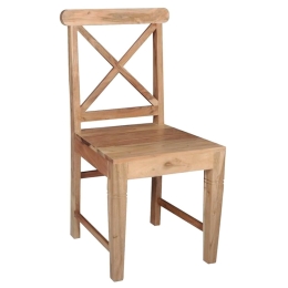 Καρέκλα Kika ΕA7024 Natural 46x50x94cm Σετ 2τμχ Ξύλο