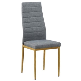 Καρέκλα Jetta ΕΜ966F,116 Grey 40x50x95 cm Σετ 6τμχ Μέταλλο,Ύφασμα