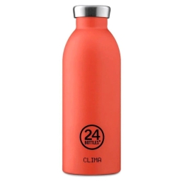 Μπουκάλι - Θερμός Clima 050 8051513927669 500ml Orange 24Bottles Stainless Steel