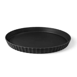 Δίσκος - Πιατέλα Σερβιρίσματος Atena M 30x3cm Carbon Black Blim+ Πολυπροπυλένιο