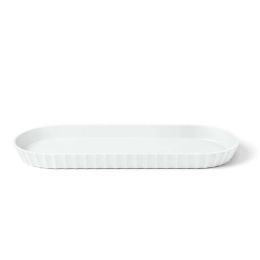 Πιατέλα Σερβιρίσματος Minerva M 37,5x15x3cm Arctic White Blim+ Πολυπροπυλένιο